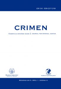 Crimen 2015-01 - Časopis za krivilne nauke