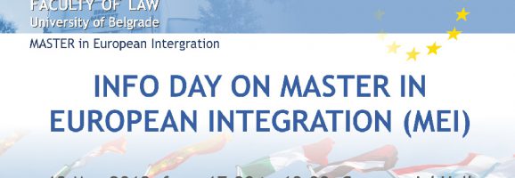 INFO DAY ON MASTER IN EUROPEAN INTEGRATION (MEI)