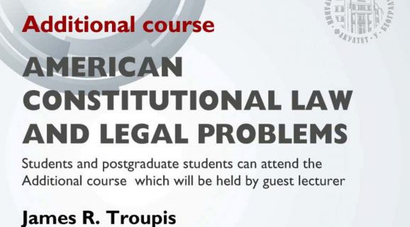 Additional Course: American Constitutional Law And Legal Problems