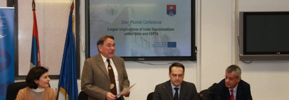 Jean Monnet Conference: Legal Implications of Trade Liberalization under SAAs and CEFTA on 26 February 2018