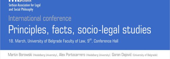 International conference - Principles, facts,  socio-legal studies