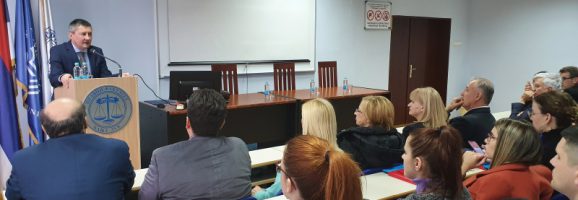 Our Dean Gives a Lecture at the University of Banja Luka Faculty of Law