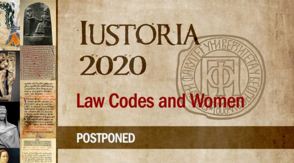 Iustoria 2020: conference postponed until October