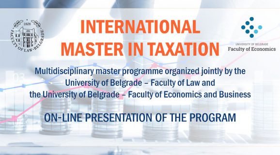 International Master in Taxation - Presentation of the program