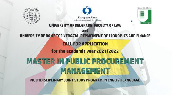 Call for application for the academic year 2020/2021
