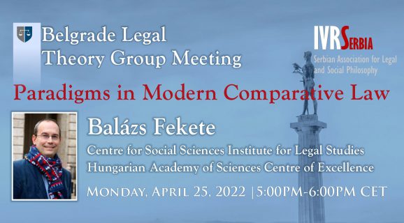 Panel "Paradigms in Modern Comparative Law"