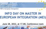 INFO DAY on Master in European Integration
