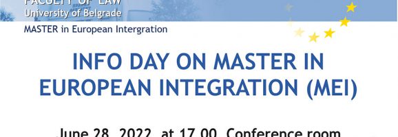 INFO DAY on Master in European Integration
