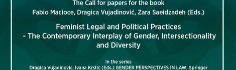 The Call for papers for the book "Feminist Legal and Political Practices  - The Contemporary Interplay of Gender, Intersectionality and Diversity"