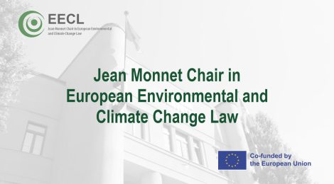 Jean Monnet Chair in European Environmental and Climate Change Law