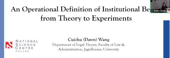 Meeting - Prof. Cuitzhu Wang  “An Operational Definition of Institutional Belief: From Theory to Experiments”