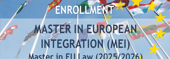 Notice on Enrollment – Master in European Integration