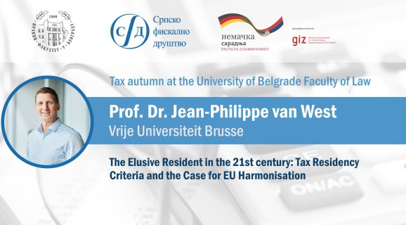 Tax autumn at the University of Belgrade Faculty of Law 2nd lecture