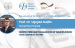 Tax autumn 3. Lecture: Prof. Dr. Stjepan Gadžo, REMOTE WORK AND THE ALLOCATION OF TAXATION RIGHTS OVER CORPORATE INCOME