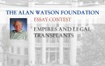 THE ALAN WATSON PRIZE ESSAY CONTEST